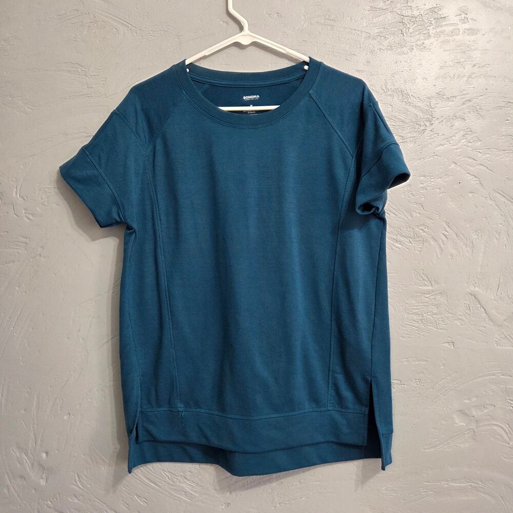 Sonoma Greenish Blue Short Sleeve Top Women's size S